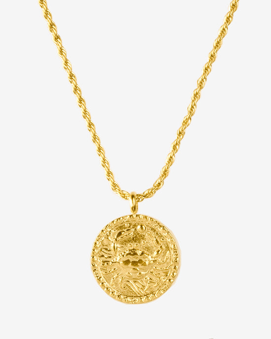 Zodiac Sign Necklace Gold