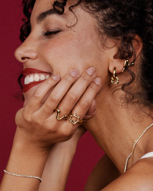 High 'n' Low Ring Gold