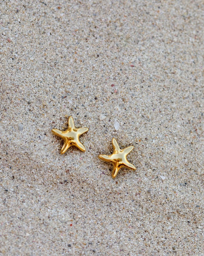 Sea Star Studs Gold