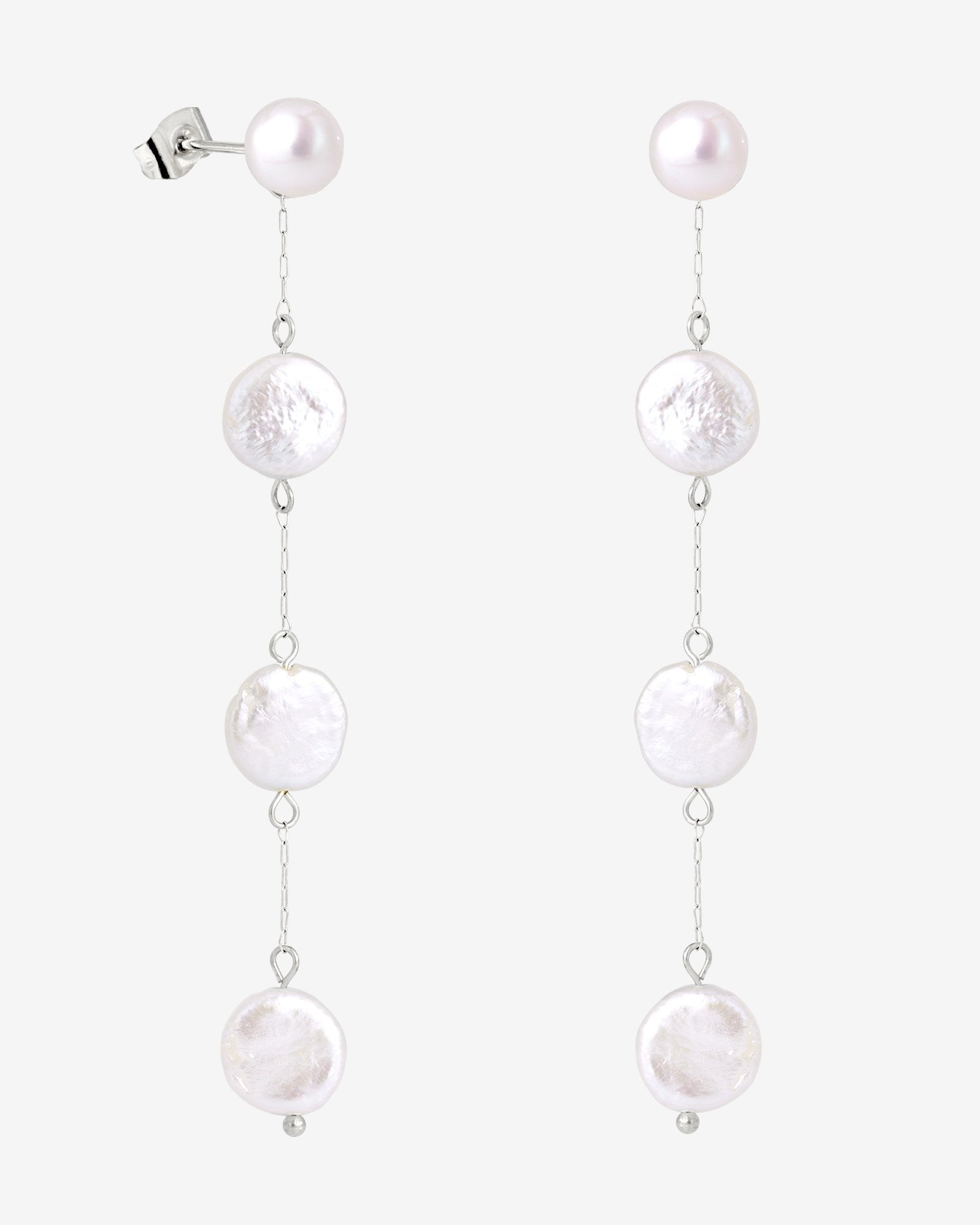 Pure Love Pearl Earrings Silber