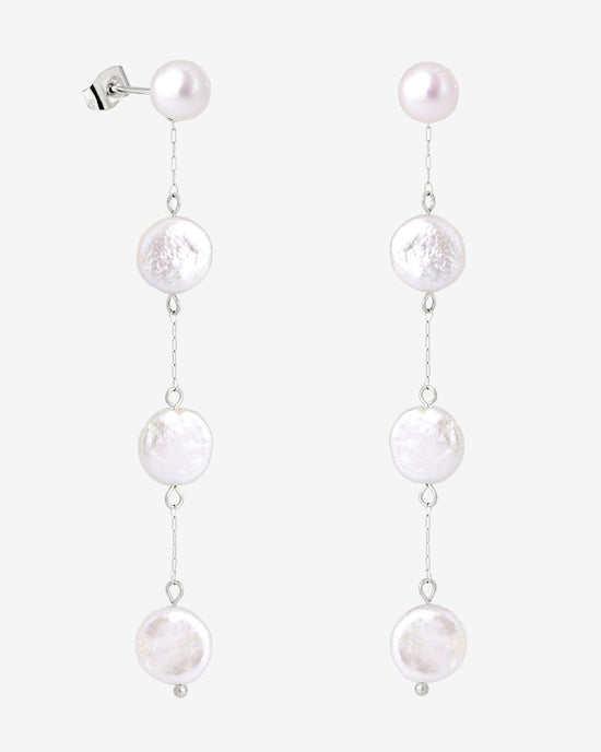 Pure Love Pearl Earrings Silber