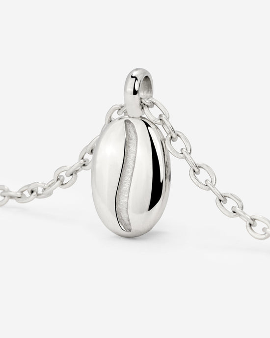 Golden Bean Necklace Silber