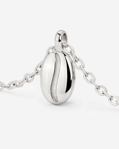 Golden Bean Necklace Silber