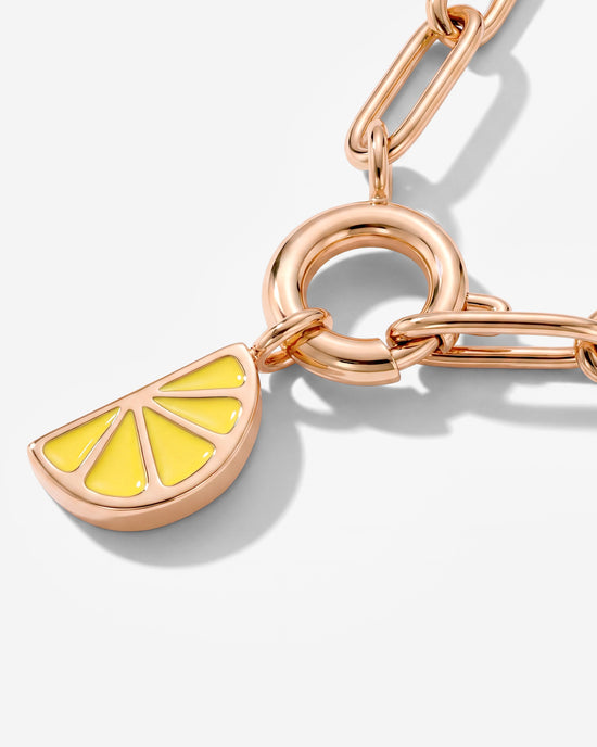 Zesty Oval Links Necklace Set Roségold