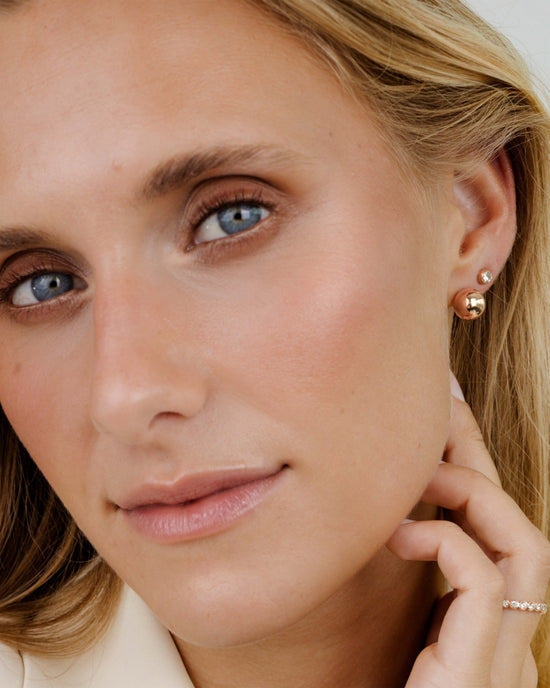 Bubbly Studs Medium Roségold