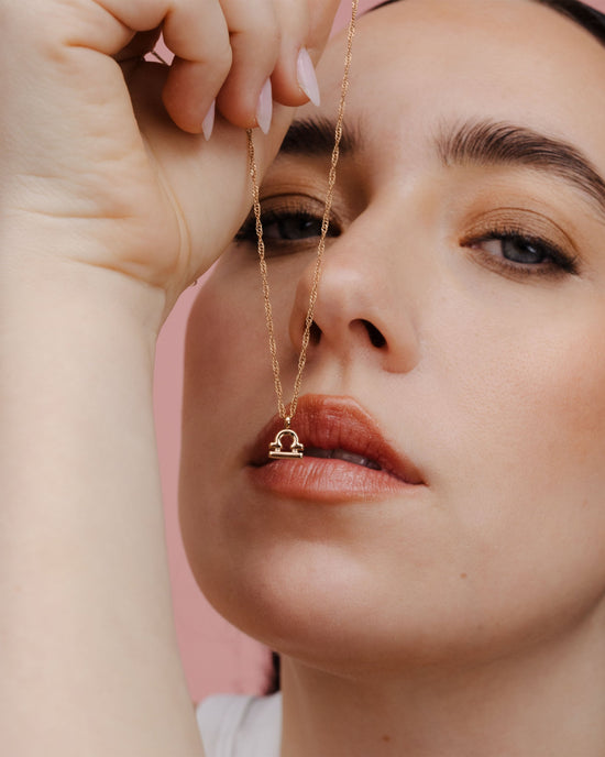 Libra Bubble Necklace Roségold