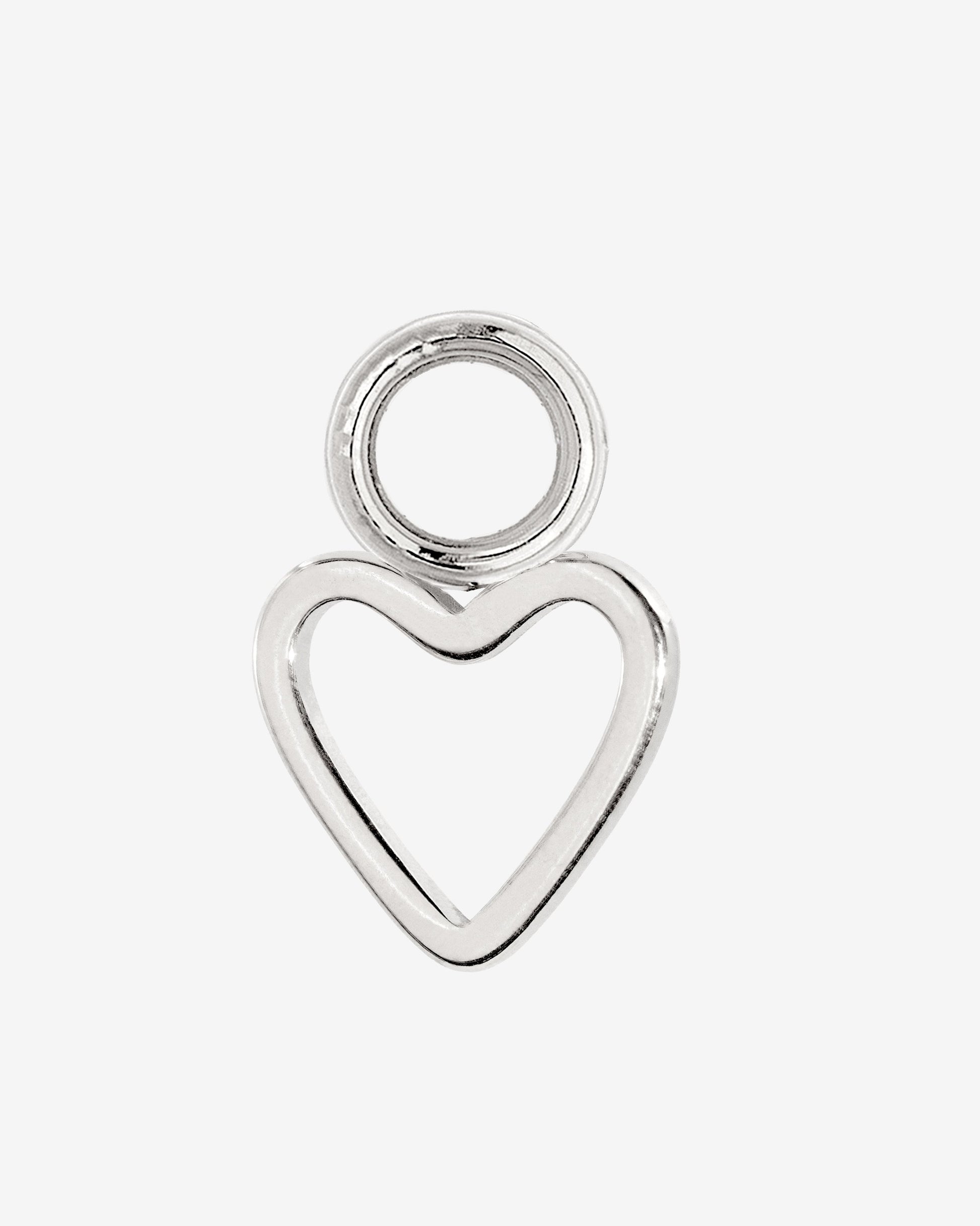 Light Heart Oval Hoopies Silber