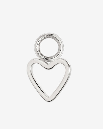 Light Heart Oval Hoopies Silber