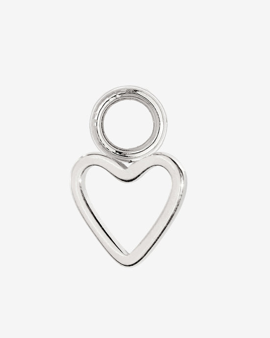 Light Heart Oval Hoopies Silber