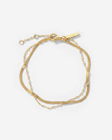 Aligned Double Bracelet