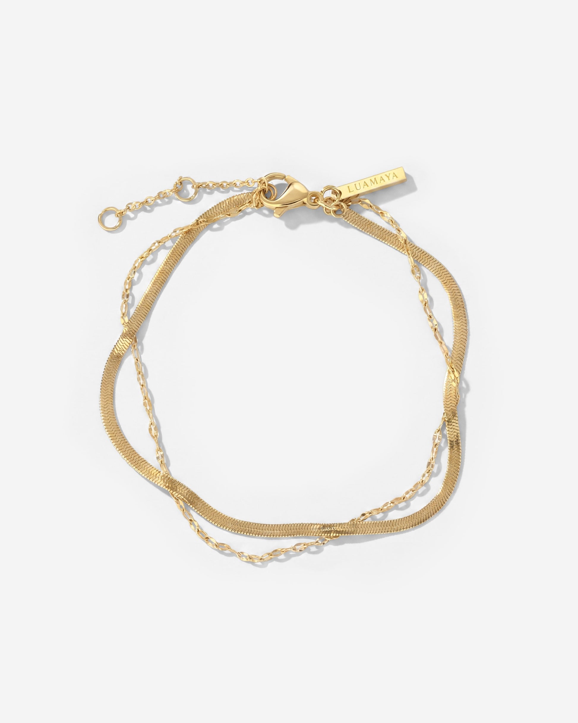 Aligned Double Bracelet