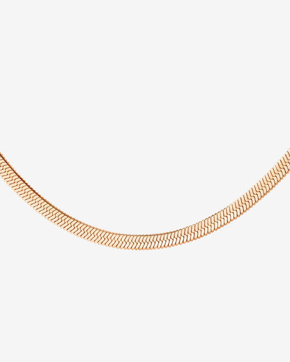 Slim Herringbone Necklace Roségold
