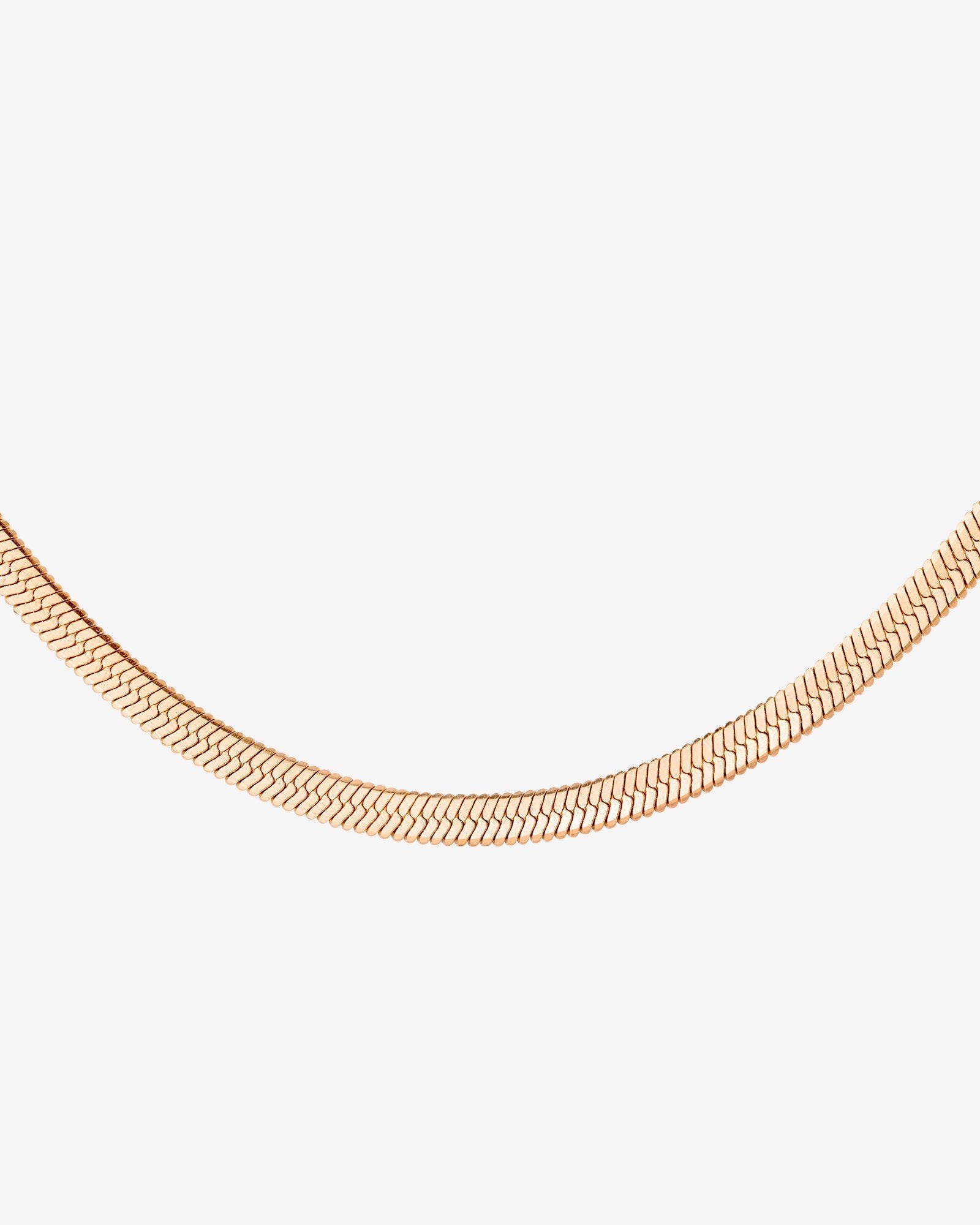 Slim Herringbone Necklace Roségold