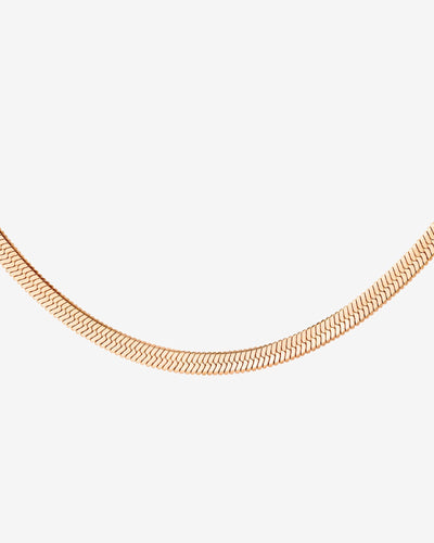 Slim Herringbone Necklace Roségold