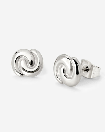 Tides of Time Studs Silber
