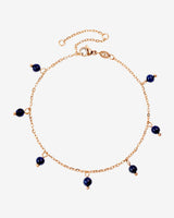 Blue Bay Anklet Roségold