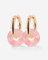 Chunky Peachy Donut Hoop Set Medium Roségold