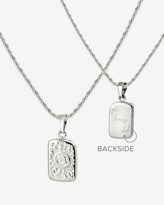Sun Lover Pendant Necklace Silber