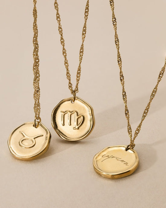Zodiac Necklace – Taurus / Stier Gold