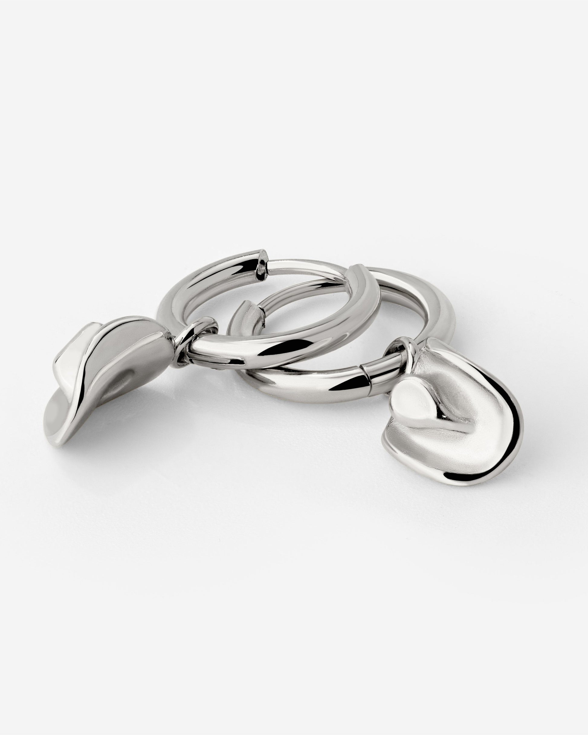 Yeehaw Hoop Set Small Silber