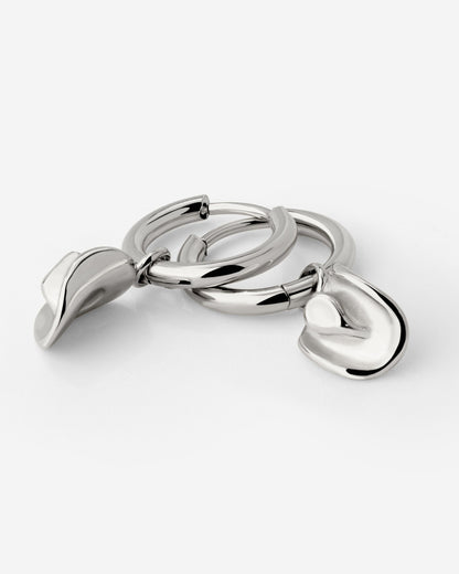 Yeehaw Hoop Set Small Silber