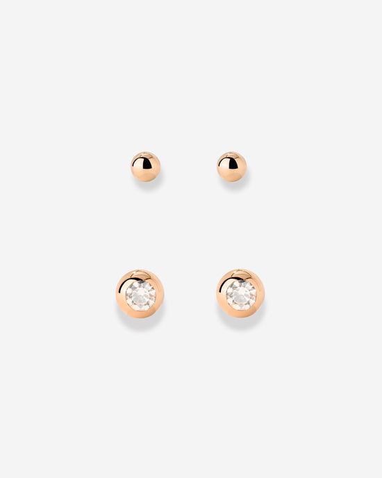 Delicate Gleam Stud Bundle Roségold