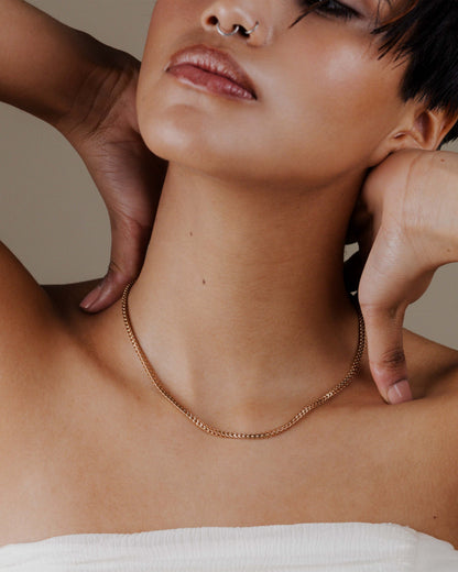 Spiga Chain Necklace Roségold
