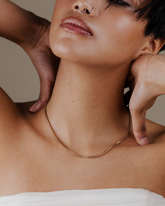Spiga Chain Necklace Roségold