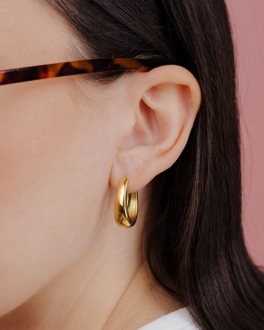 Seeker Hoops Medium Gold