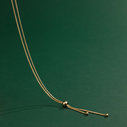 Simple Elegance Y-Necklace Roségold