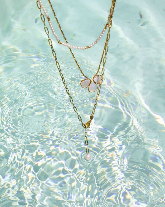 Ocean Find Y-Necklace Gold