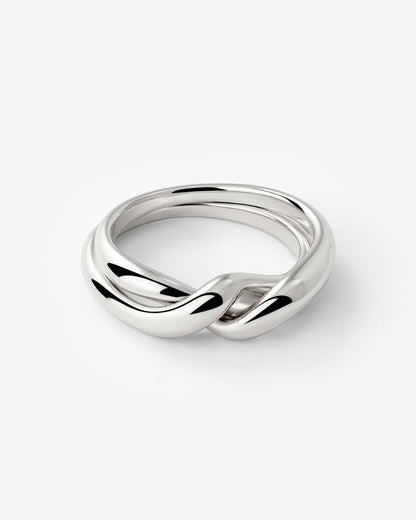 Twinsies Ring Silber