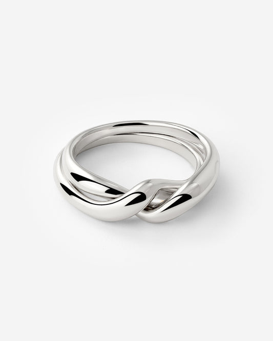 Twinsies Ring Silber