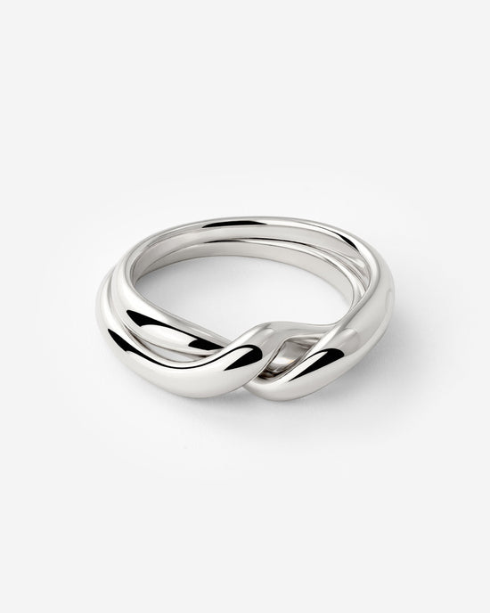 Twinsies Ring Silber