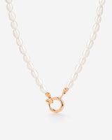 Pearly Charm Necklace Roségold