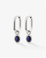 Blue Breeze Oval Hoop Set Baby Silber