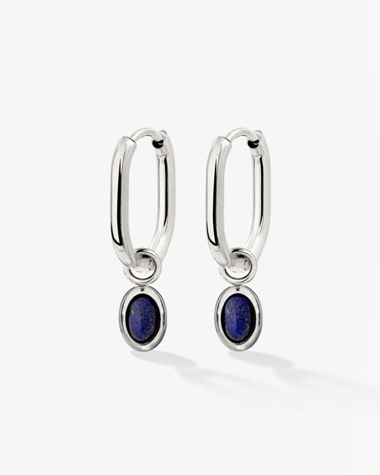 Blue Breeze Oval Hoop Set Baby Silber