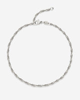 Slim Singapore Anklet Silber