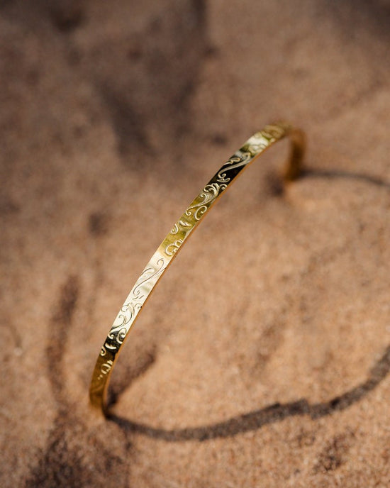 Desert Glow Bangle Silber