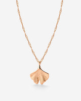 Ginkgo Leaf Necklace Roségold