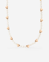 Love Pearls Necklace Roségold