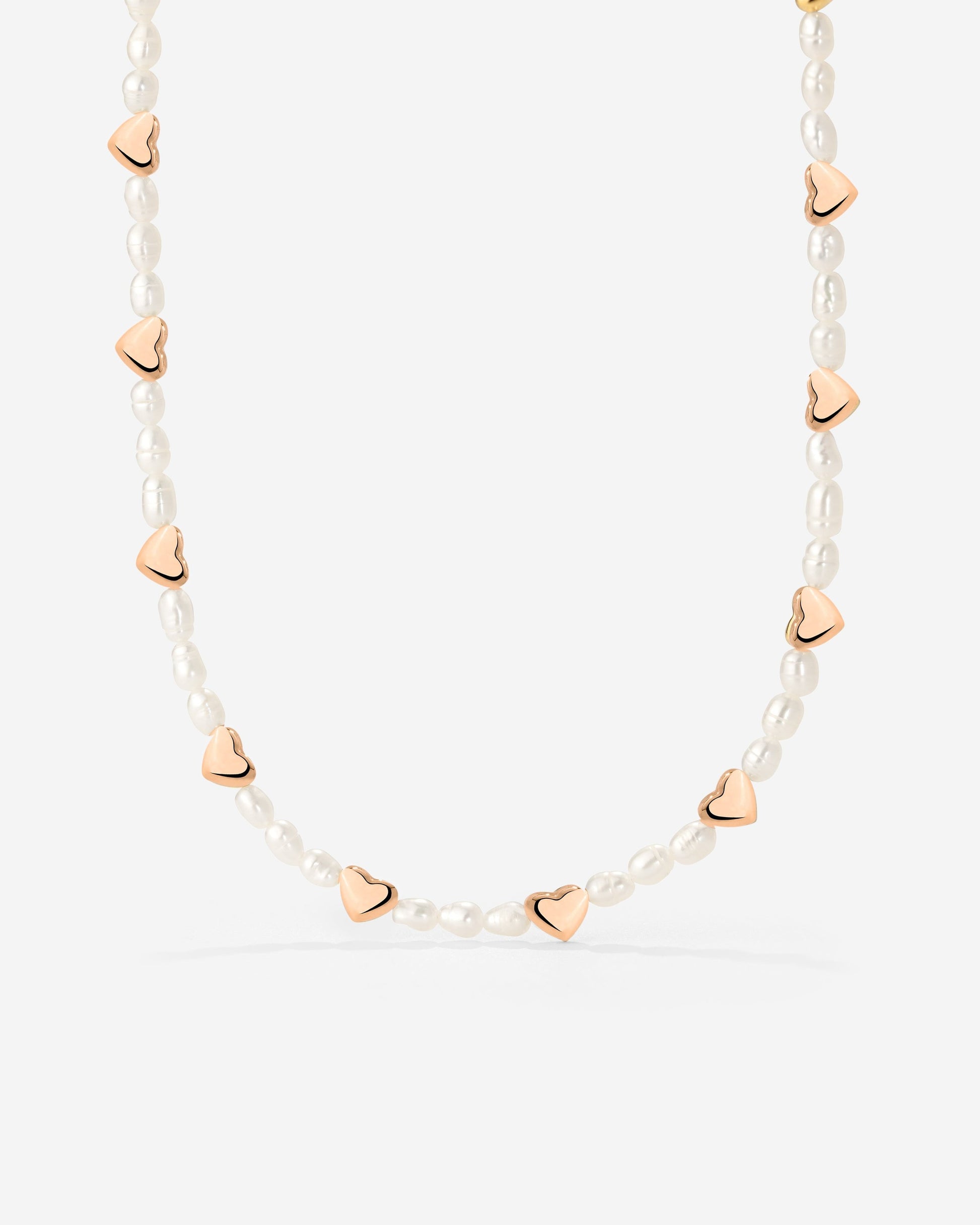 Love Pearls Necklace Roségold