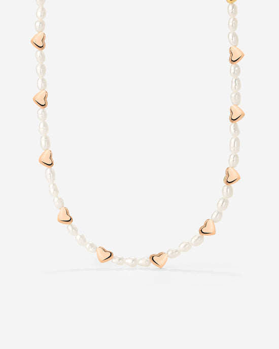 Love Pearls Necklace Roségold