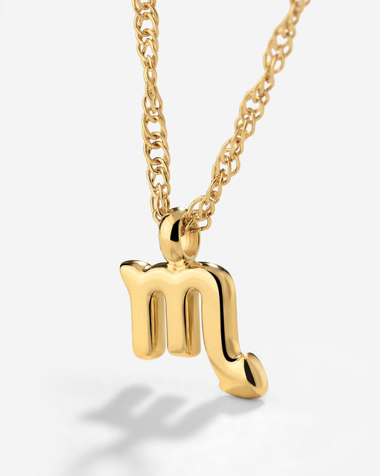 Scorpio Bubble Necklace Gold