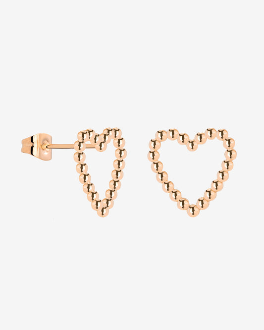 Heart of Gold Studs Roségold