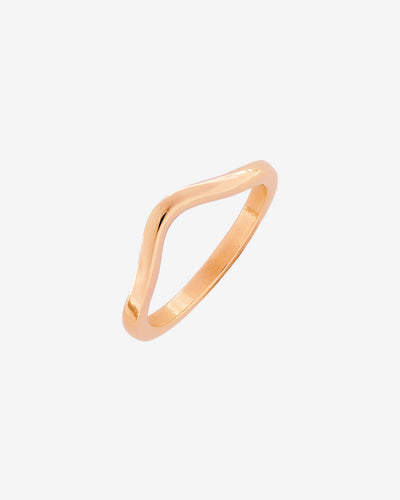Gentle Curve Ring Roségold