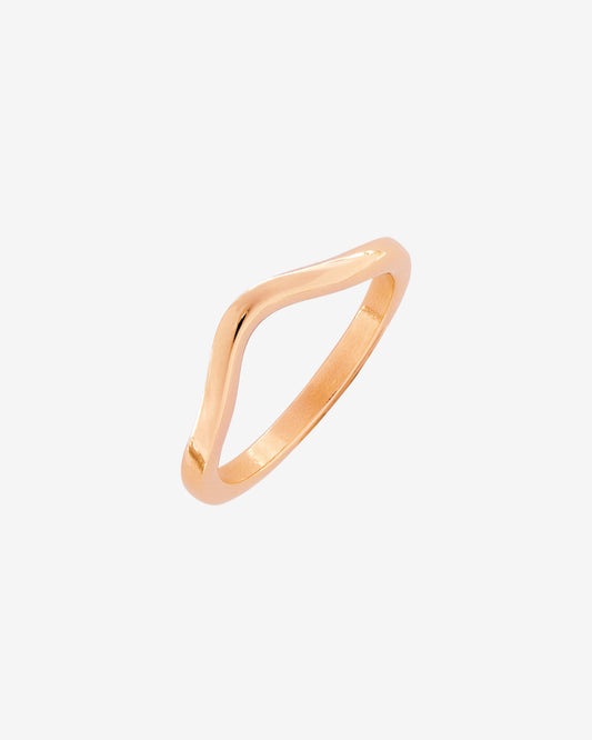 Gentle Curve Ring Roségold