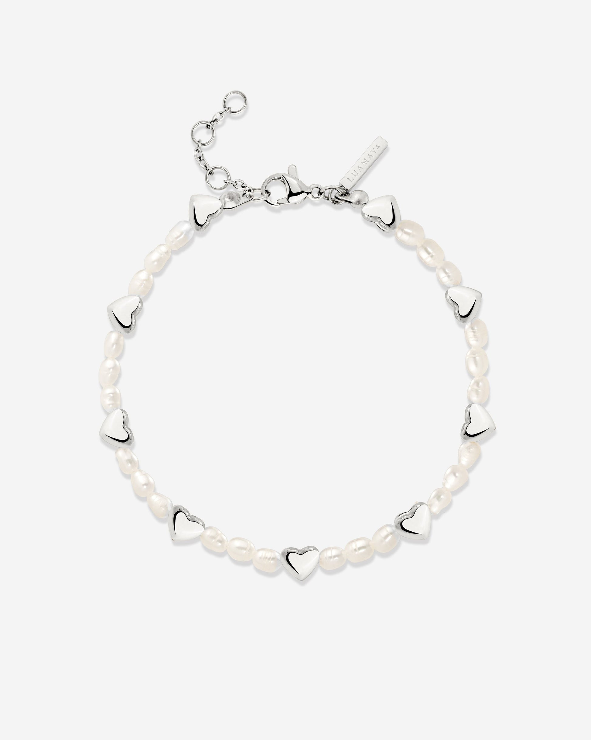 Love Pearls Bracelet Silber