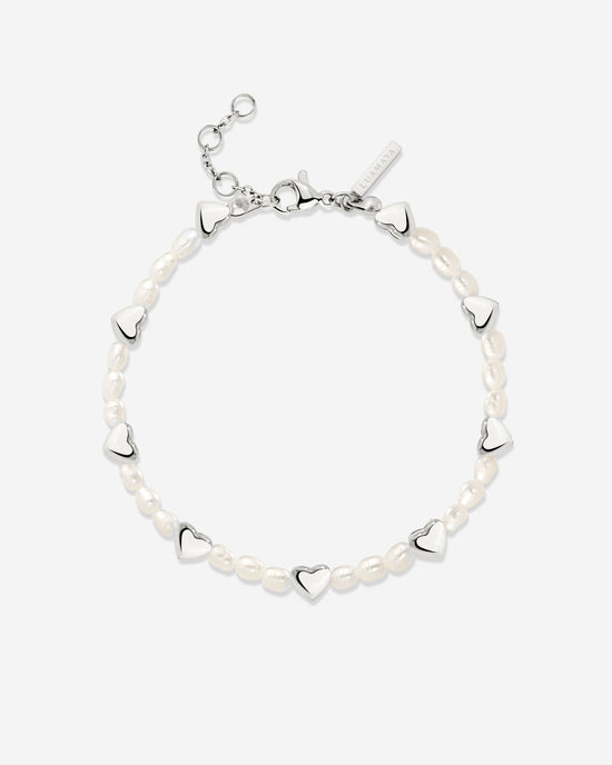 Love Pearls Bracelet Silber