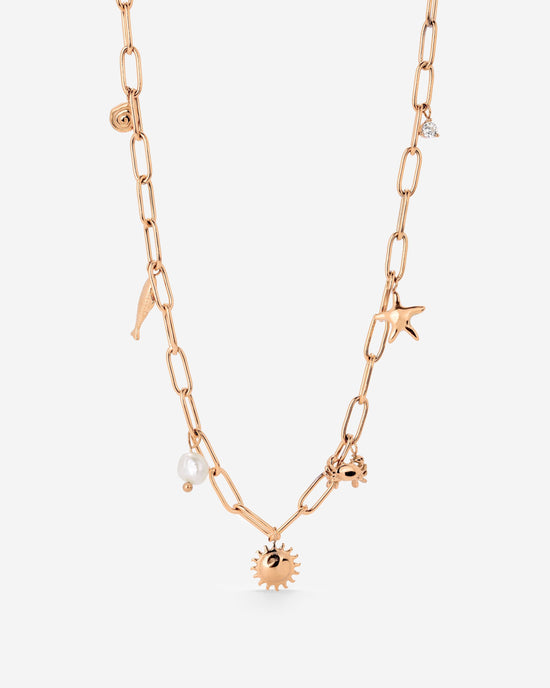 Seaside Treasures Necklace Roségold
